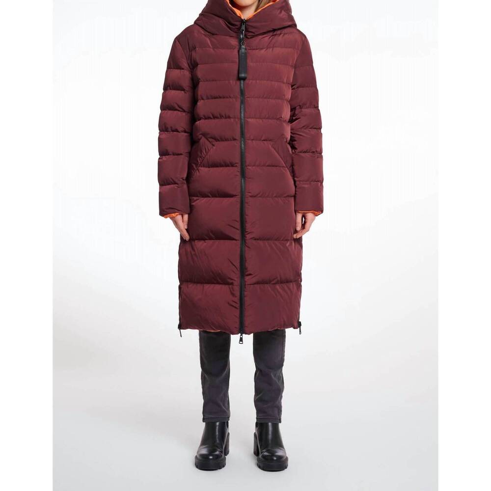 NEW RINO & PELLE keila reversible jacket in chocolate bean and orange